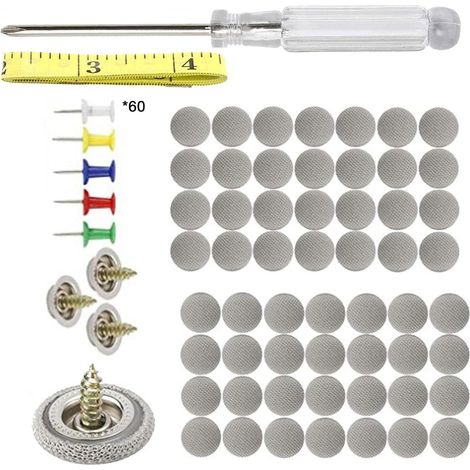 Kit de réparation de toit de voiture de 60 pièces, kit de réparation de toit de voiture Boucle de toit intérieur de voiture, support de rivet à clipser pour toit de voiture (1/5)