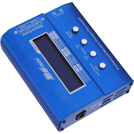 Chargeur Intelligent Lipo Li-ion 80W 6A DC 11-18V, Chargeur d'Équilibrage et Déchargeur pour Batteries Lithium (1/5)