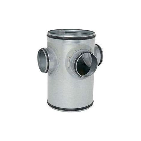 Collecteur d'étage 3 piquages Galva D160 à joints - COL3GALD160J ECONONAME - COL3GALD160J