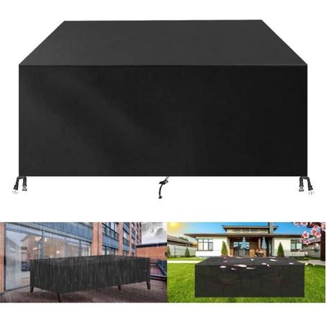 Housse Salon de Jardin Exterieur,220x105x105cm(LxWxH) 420D Oxford Bâche Table de Jardin, Imperméable Meubles Jardin et Hivernage (1/5)