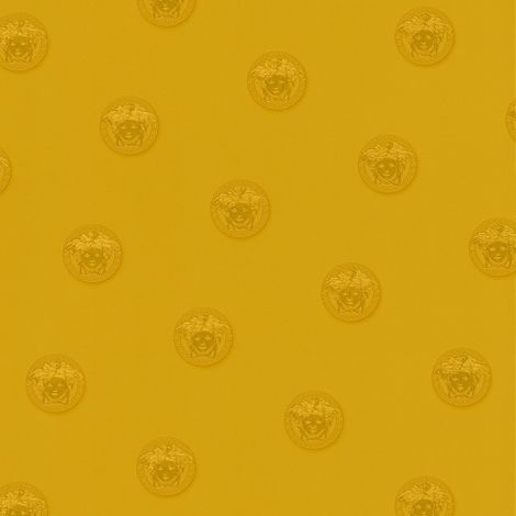 Carta da parati di lusso Profhome 348624 Carta da parati TNT leggermente strutturata design lucida oro giallo 7,035 m2