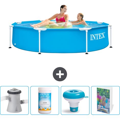 Intex Piscine Tubulaire Ronde - 244x51 cm - 5-pièces SCB120 (1/5)