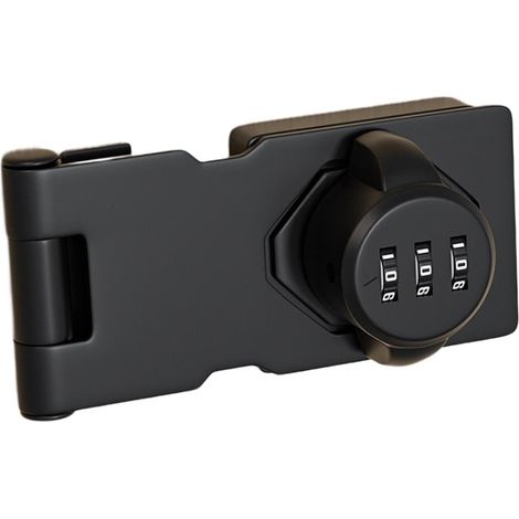 Cerradura de combinación con tornillos, cerradura de seguridad infantil para armarios, 110 mm, negra (1/5)