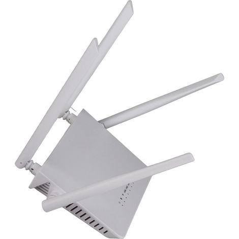 Routeur Wi-Fi sans fil intelligent à 4 antennes, portée de 300 m, connexion murale, prise US 100-240 V, blanc, installation murale. (1/5)