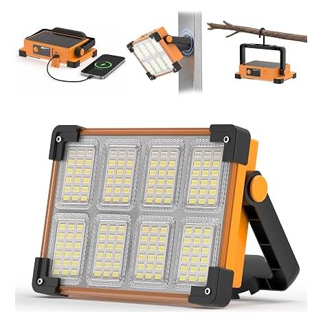 Projecteur LED Rechargeable Solaire USB Portable (1/5)