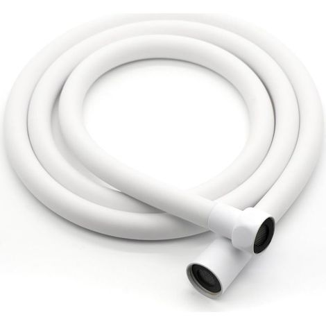 Flexible PVC Tuyau de douche 150 cm universel G1/2 avec double protection anti-torsion et résistant aux plis avec joints d'étanchéité (1/5)