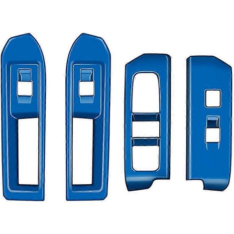 Garniture de cache de lève-vitre pour voiture à conduite à gauche, bleue (1/5)