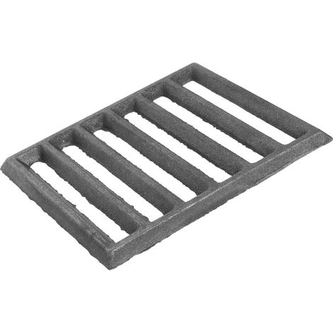Rechteckiger Grillrost aus Gusseisen 14x15cm Stabiles