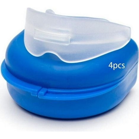 Lot de 4 gouttières dentaires thermformables sans BPA, protège-dents contre le bruxisme, pour le grincement des dents (1/5)
