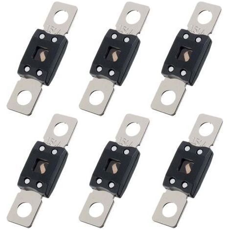 6 Pièces Fusible Voiture, Fusibles Automobiles Plats, Fusibles Gros, courant élévé fusible auto 150A, pour Auto, Bus, Véhicules de Construction, Marine et Mega à Camionnette (150) (1/5)