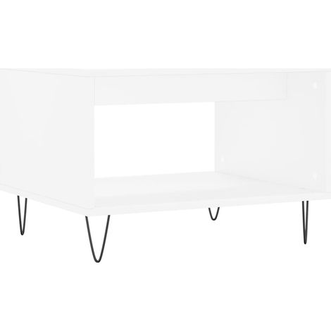 Maison Exclusive - Tavolino da Salotto Bianco 60x50x40 cm in Legno Multistrato