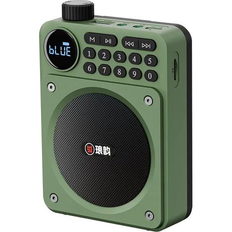 Mini radio FM de poche avec affichage LED, récepteur radio numérique, enceinte Bluetooth portable, amplificateur, lecteur de cartes TF, lecteur de clés USB et lecteur MP3 (1/5)
