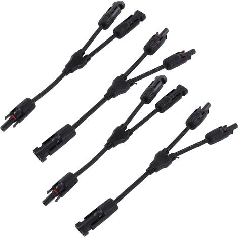Paar parallele Y-Kabel für Photovoltaik-Solarmodule, IP67-Stecker/Buchsen, 1000 V DC, PV-Parallelschaltung, 2-teiliges LTY2-Adapterkabel (1/5)