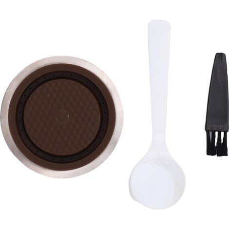 Capsules de café réutilisables, adaptées à la Machine VERTUO, tasse rechargeable en acier inoxydable, 150ML (1/5)