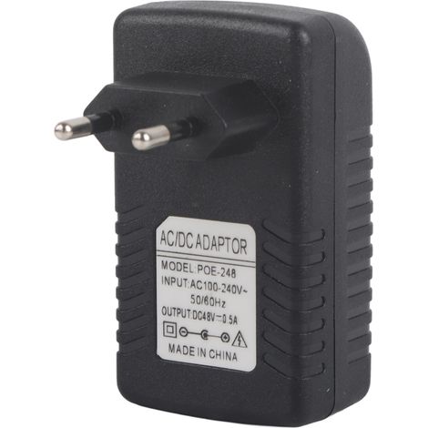 Injecteur POE mural 48V 0,5a, adaptateur Ethernet, alimentation pour téléphone/caméra IP (1/5)