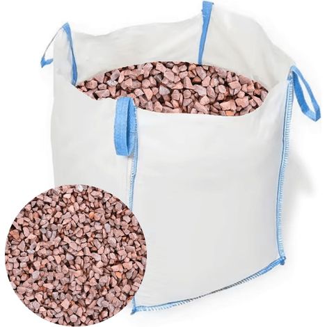 14mm Red Granite Chippings Bulk Bag (800kg)
