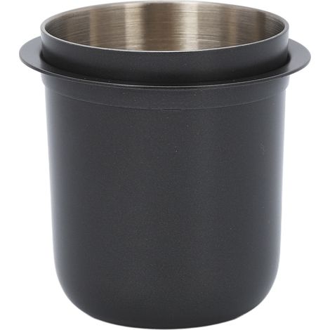 Gobelet doseur universel en acier inoxydable anti-poudre pour machine à café 58 mm.