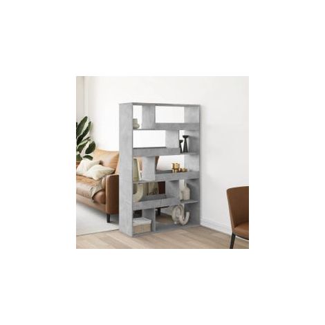 Cloison de séparation gris béton bois d'ingénierie (1/5)