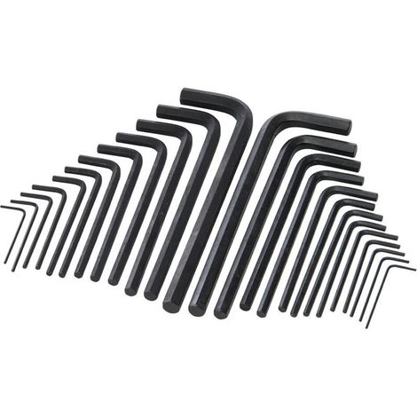 Clés Hexagonales Série Longue, 25 Pcs - Métrique Et Impérial (1/3)