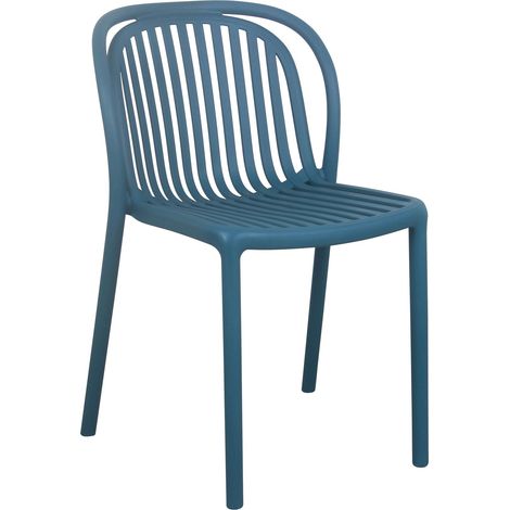 Chaise de terrasse bleu canard