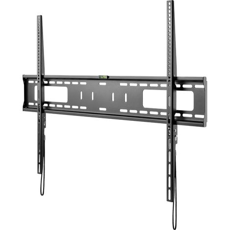goobay 49892 Soporte de Pared para TV Pro Fixed (XL), 43 a 100 Pulgadas (109-254 cm), 75 Kg, Montaje fácil y Seguro, Vesa Standard, QLED/LED, Negro