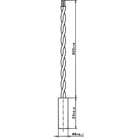 Yageo Nexensos 31500989 W-EYK 6 PT1000 Platin-Temperatursensor -40 bis +500 °C 1000 Ω 3850 ppm/K
