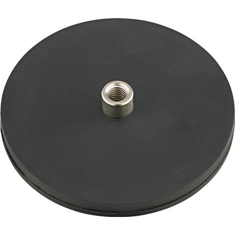 Flachgreifer-Magnet Gummi 66mm m.Buchse M5 Beloh (1/3)