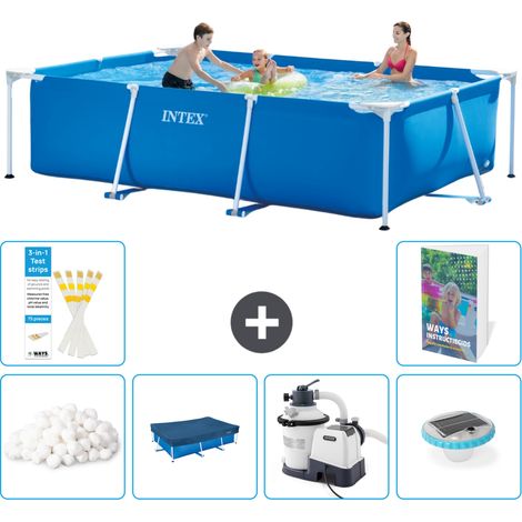 Rechteckiger Frame Pool - 300x200x75 cm - 7-teilig S105