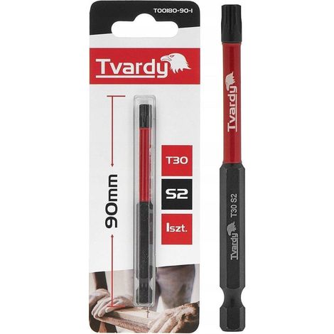 Tvardy T30 Metall-Schraubendreher-Bit 90 mm langlebig
