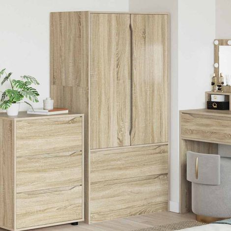 Kleiderschrank Sonoma-Eiche 79,5 x 49 x 156 cm Holzwerkstoff