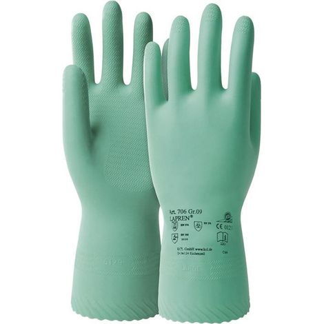 Guanto chimico Lapren 706 taglia 9 verde EN 388.EN 374 PSA III HONEYWELL (Per 10) (1/5)