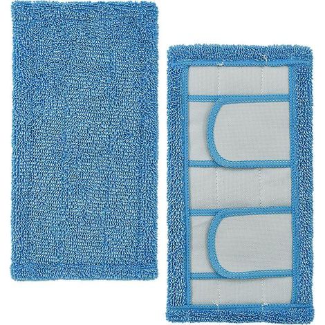 2 Pices Swiffer Plat Collant Mop Chiffon Mop Coussin Microfibre Mop Tte De Mop Tissu De Remplacement (1/5)
