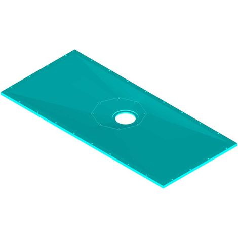 AKW Tuff Form8 Rectangular Wet Room Floor Former with Rotatable Drain Outlet 1800mm x 820mm (1/5)