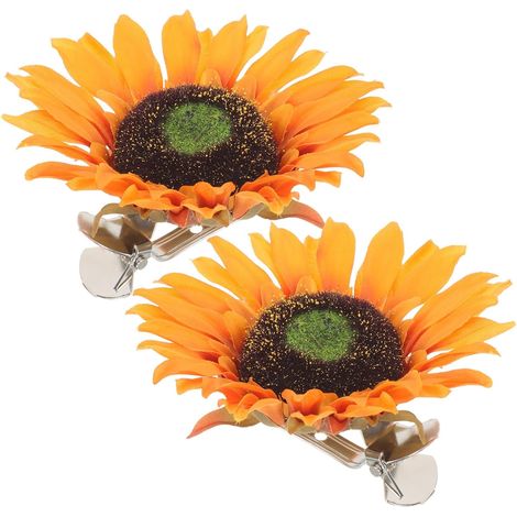 Embrasse sans Perçage pour Forme Tournesol Rideaux en Métal et Tissu Soie, Pince de Retenue de Rideau Forte 2 Pièces pour Rideaux en Voile pour Salon et Chambre (1/5)