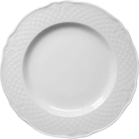 12 x assiettes plates MALAGA - Porcelaine - 26cm - Saturnia