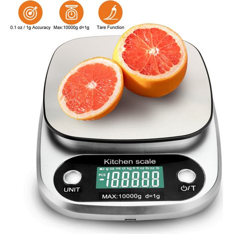 Digitale Küchenwaage, multifunktionale Körperwaage, 22 lb/1 Gramm 0,04 oz.