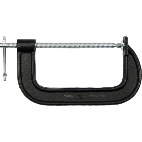 Schraubzwinge C-Typ 8" aus Sphäroguss