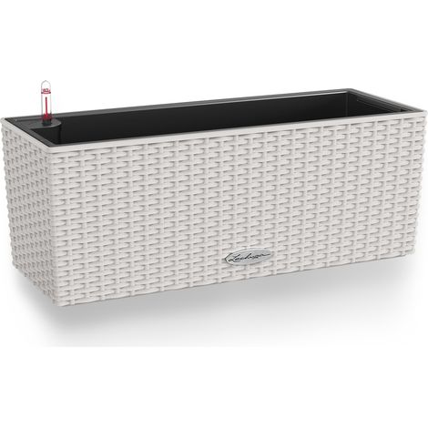 LECHUZA® Blumenkasten BALCONERA Cottage 50 Lichtgrau All-in-One (1/3)