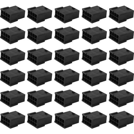 Connecteur d'alimentation Pci-e 8p femelle, 30 pièces, pour ordinateur, carte graphique Atx, Gpu, coque en plastique (1/5)