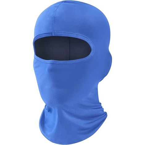 Casques de moto automne-hiver, adaptés aux hommes et aux femmes, avec lunettes de ski respirantes bleues (1/5)