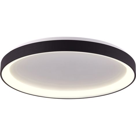 Plafoniera soffitto moderna nera 48cm LED 38W Vico Italux (1/2)