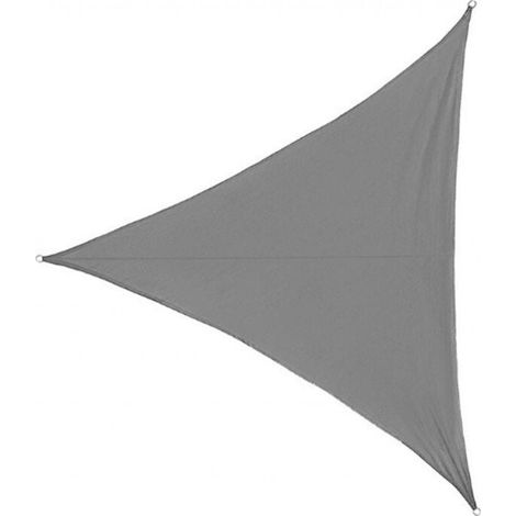 Wasserdichtes, UV-geschütztes dreieckiges Sonnensegel für Garten, Terrasse und Camping (3 x 3 x 3 m, grau) (1/4)