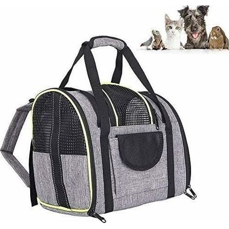 Carrier bag for small dogs and cats – Dimensions 35x28x23 cm – Max load 5 kg – Waterproof and durable Oxford material (1/5)