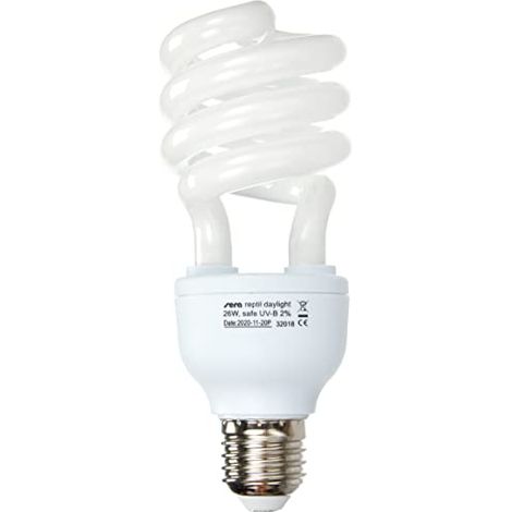 Sera Lampada Riscaldante per Terrario 26W UV-B 2% (1/4)