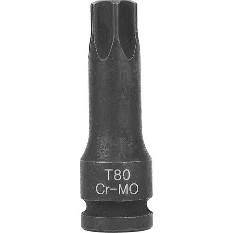 Embout adaptateur de douille 1/2" pour clé à chocs pneumatique, entraînement en étoile, T80 pour réparation automobile (1/5)