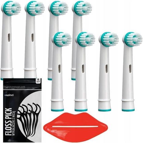 Têtes de brosse à dents - Oral-B - Ortho Care - Spécialement conçues pour les appareils orthodontiques - Lot de 8 embouts compatibles (1/3)