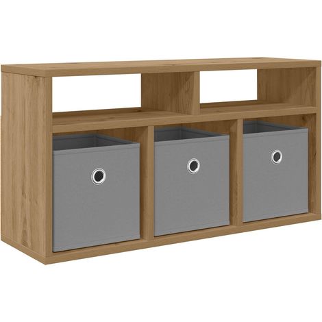 Lowboard mit Schubladen Artisan-Eiche 72 x 22,5 x 38 cm vidaXL