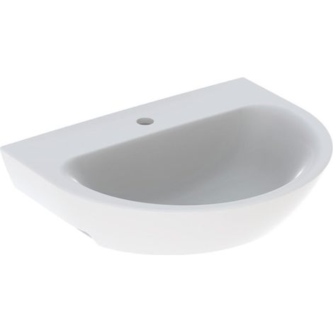 Lavabo Geberit Renova pour équerres de montage 60x48cm ss trop-plein Blc - GEBERIT 500.671.01.1 (1/2)