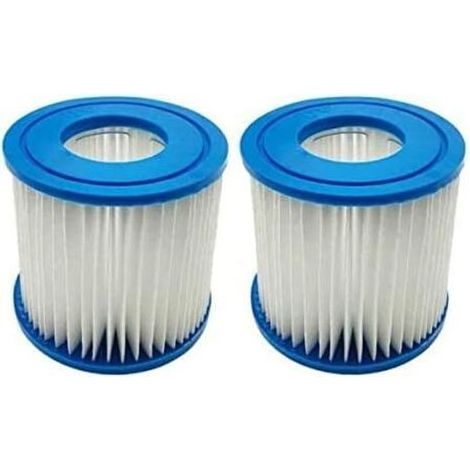 2er-Pack Filterkartuschen für Bestway Typ VII und D, kompatibel mit Intex Typ D Hot Spring Spa Pool Filterkartuschen (1/5)
