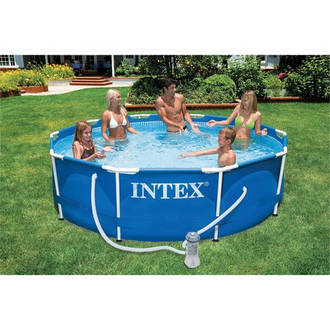 PISCINA CON TELAIO 'LINEA FRAME' cm 305 x 76 - 4485lt pompa 1250 l/h  - INTEX